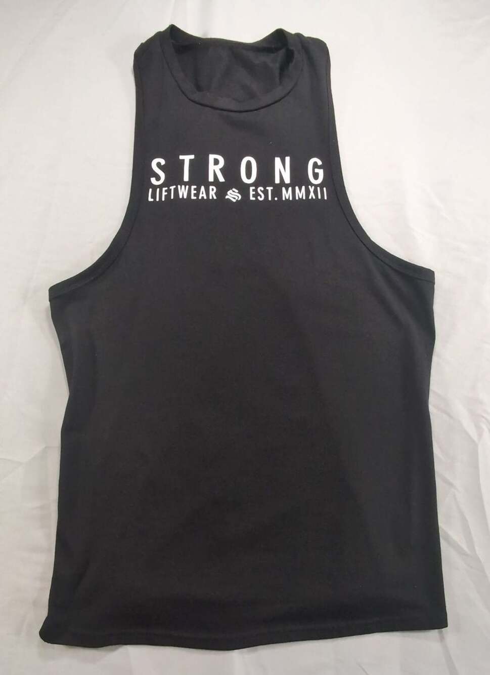Strong Liftwear Men's Black Muscle Gym Tank Top Size M